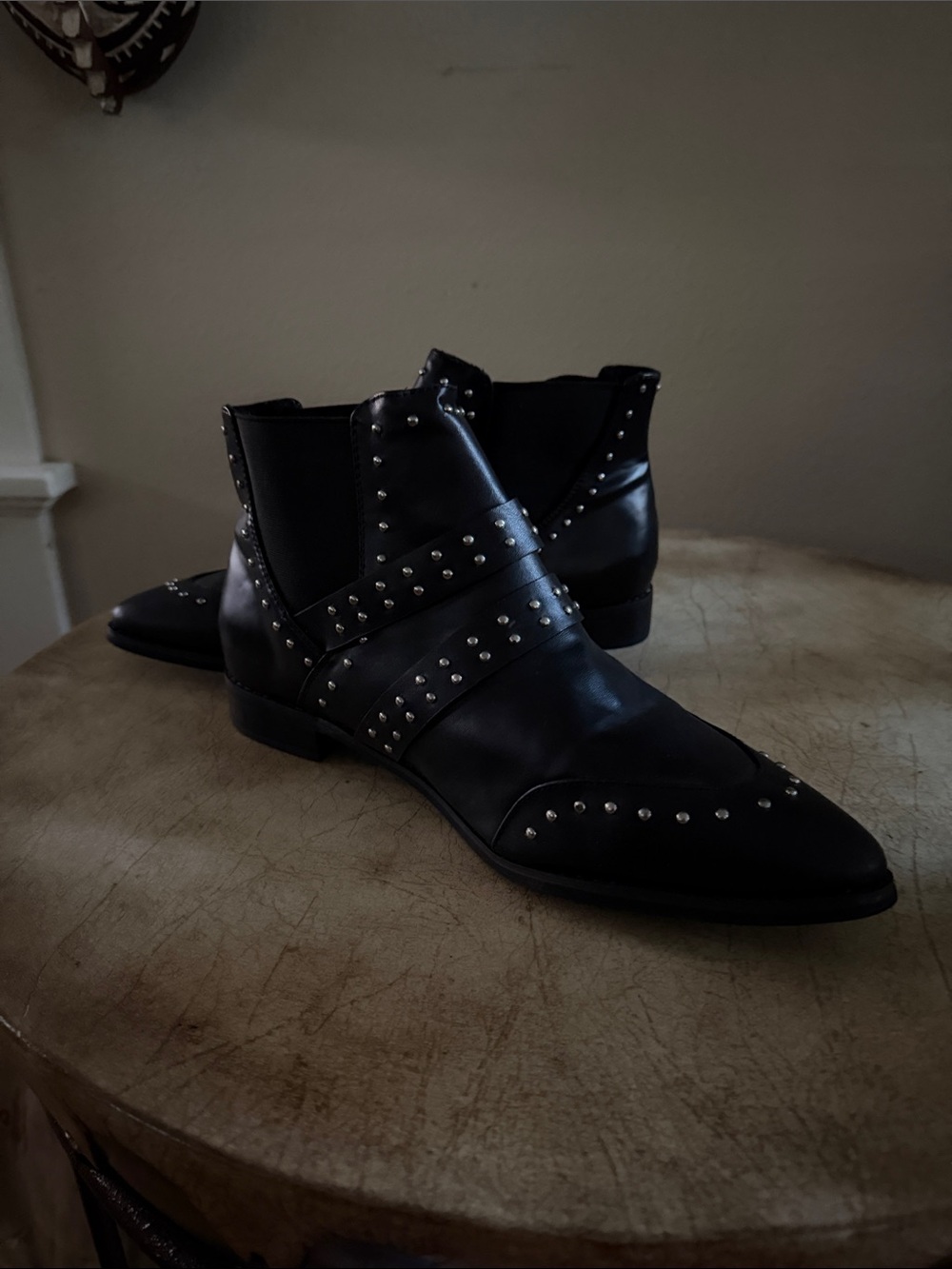 ASOS Black Studded Chelsea boots